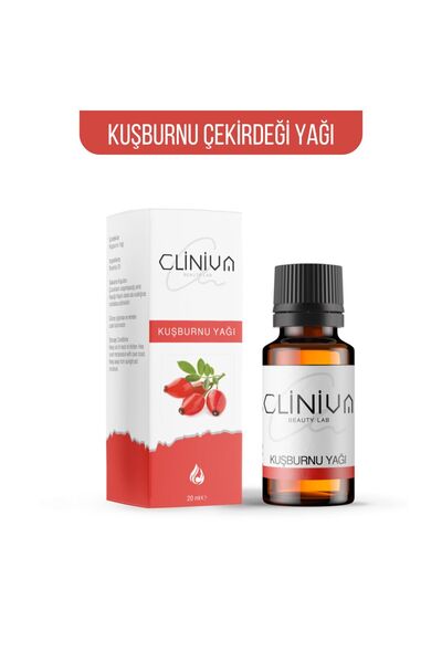cliniva Kuşburnu Çekirdeği Yağı %100 Doğal Saf Soğuk Sıkım 20ml