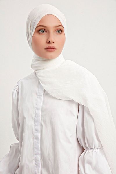 Saless Confort Shawl - Pearl White