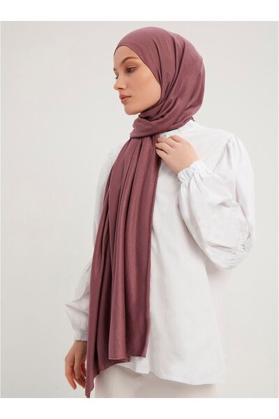 Şaless 70x180cm λύκρα Viscose Combed Shall - Dark Rose Dried