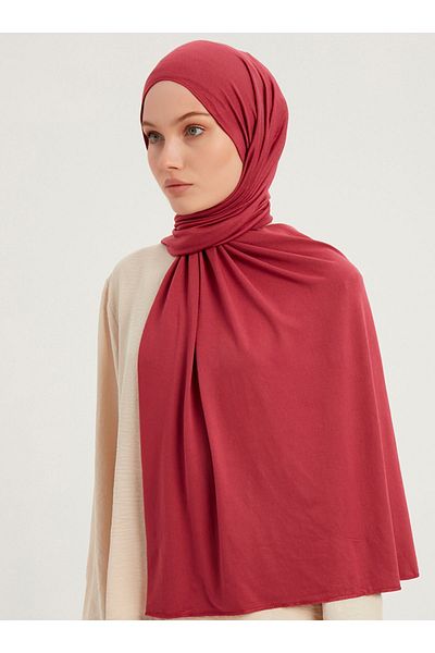 Saless Rose Lycra Combed Cotton Viscose Shawl 70x180cm