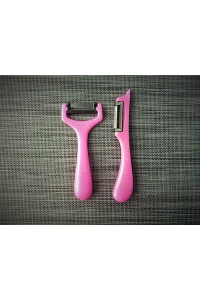 Solingen Peeler Set of 2 Pink