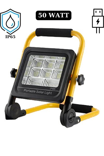 Unichrome 50 Watt Güneş Enerjili Solar Şarj Edilebilir 4 Modlu Acil Durum Led...