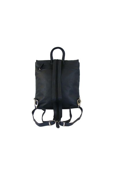 Flanigan HGL Damen Rucksack dunkelblau Leder Glattleder Stadtrucksack Cityrucksack 19255