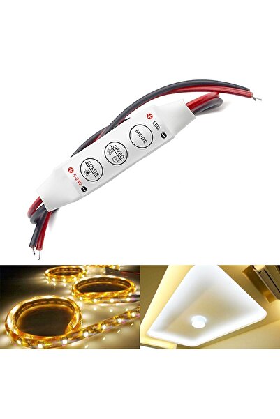 Unichrome Şerit Led Dimmer Kontrol Devresi Modül Uyumlu 12v 24v