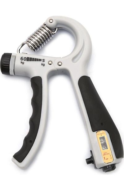 Unichrome Gray Counter Hand Spring Adjustable Wrist Muscle Strengthener