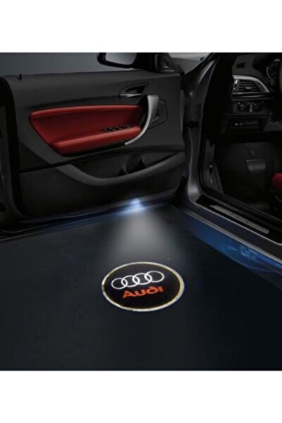 Unichrome Audi Logolu Kapı Altı Logo Lamba Pilli Sensörlü Kolay Montaj