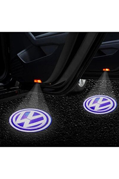 Unichrome Volkswagen Logolu Kapı Altı Logo Lamba Pilli Sensörlü Kolay Montaj