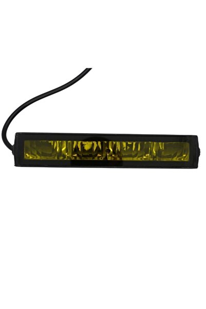 Unichrome 40w Düz Universal Sarı Cam Uzun Sis Lambası Led Bar 4 Led