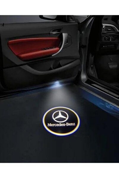 Unichrome Mercedes Benz Logolu Kapı Altı Logo Lamba Pilli Sensörlü Kolay Montaj