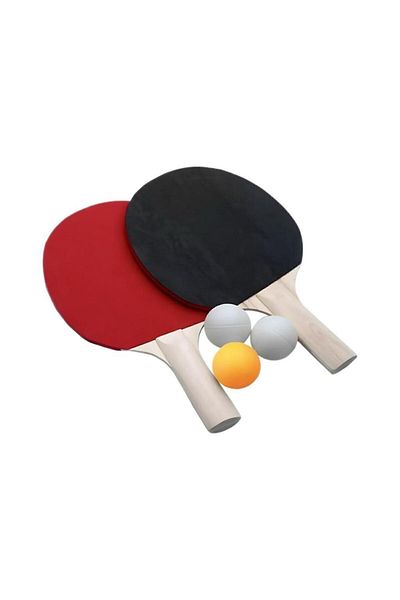 Mahi Max 1. Manufacture of Quality Wood Professional Matches Suit 2 Rackets 3 Ping Pong Balls Table Tennis Set