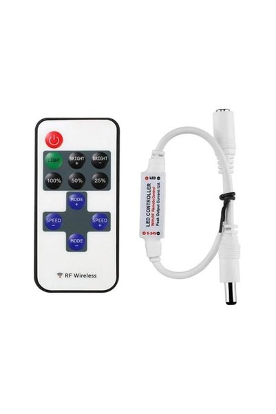 Hubstein Rf Uzaktan Kumandalı Şerit Led Dimmer Led Işık Kontrolü Uzaktan Kont...