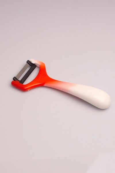 Solingen Düz Soyacak Kırmızı Ebruli Sapan