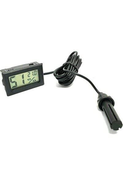 Arduino Dijital Nem Ölçer Problu Kuluçka Nem Higrometre Termometre