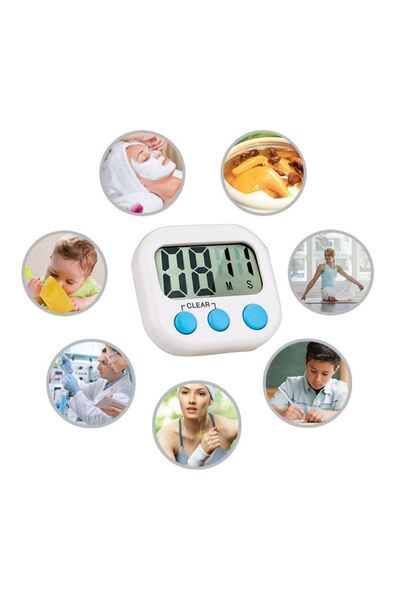 Unichrome Blue Color Digital Display Alarm Magnetic Kitchen Timer