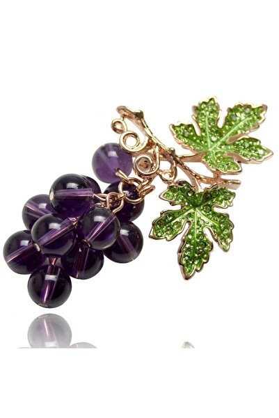 Esra Pamir Üzüm Salkımı Broş Ve Kolye Ucu