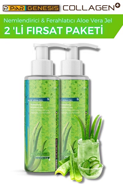 Piar Genesis Kolajen Nemlendirici Rahatlatıcı Aloe Vera Jel 100 ml 2'li Set