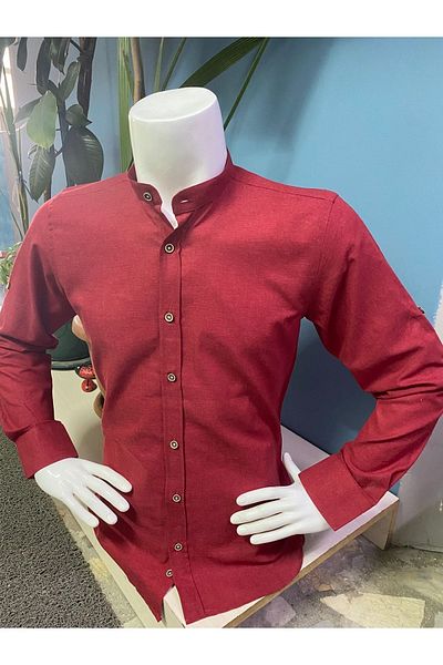 CLASSO Cotton Prevailing Collar Sleeve Epaulets Shirt