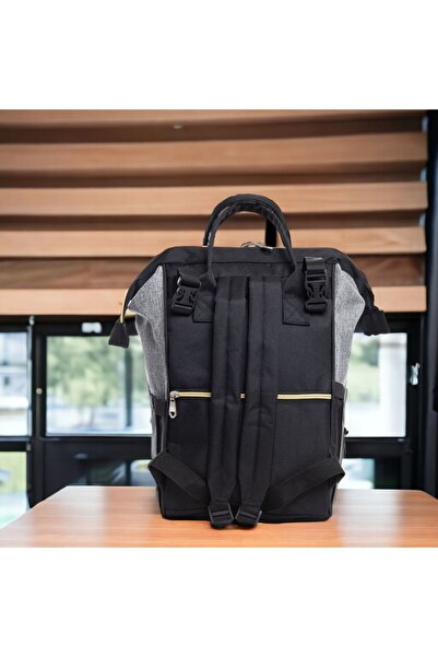 Sahra Leke Tutmaz Su Geçirmez Termal Bölmeli Parçalı Anne Bebek Bakım Sırt Çantası