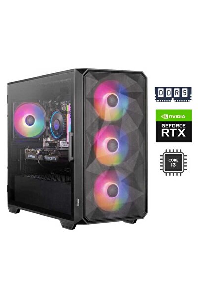 DRAGOS DRx7032 i3 12100F 16GB DDR5 Ram 512GB NVMe SSD RTX3050 Yüksek Performa...
