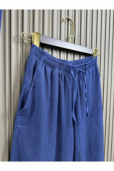 NO 601 Σετ ανδρικό μπλουζάκι και σορτς Navy Blue - Bürümcük Apaj Collar