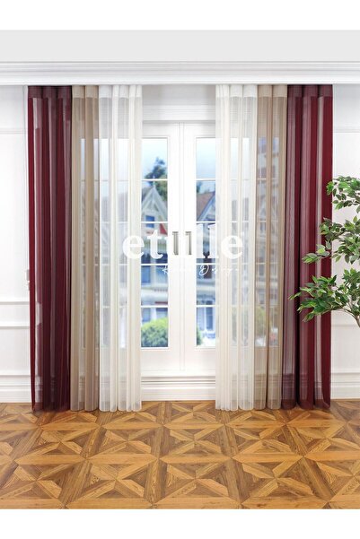 Etulle Santiago - Yeni Nesil Akıllı Dikey Tül Zebra Perde