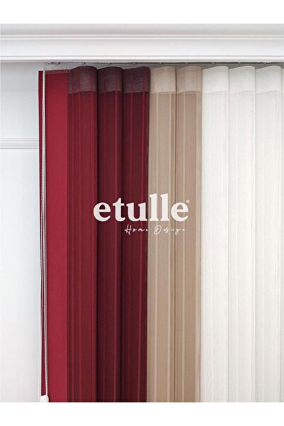 Etulle Santiago - Yeni Nesil Akıllı Dikey Tül Zebra Perde