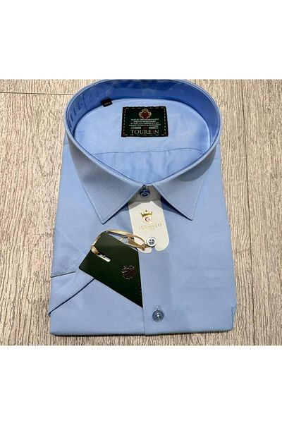 MASSARO Βαμβακερό πουκάμισο SIZE BATTAL BUYUK KISAKOL CLASSIC CUT