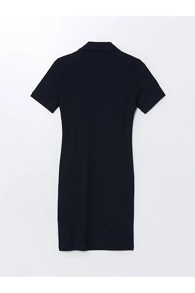 LC Waikiki LCW Vision - Shirt Collar Short Sleeve Women's Dress