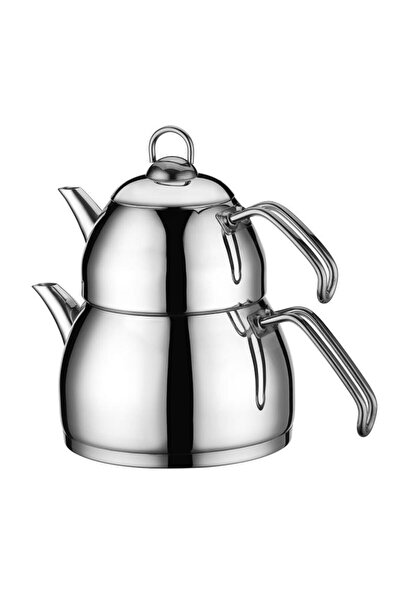 Kütahya Porselen Merkür Çelik Caydanlık Takımı