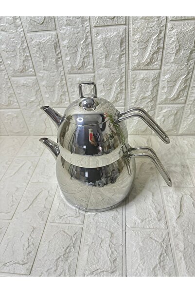 Kütahya Porselen Merkür Çelik Caydanlık Takımı