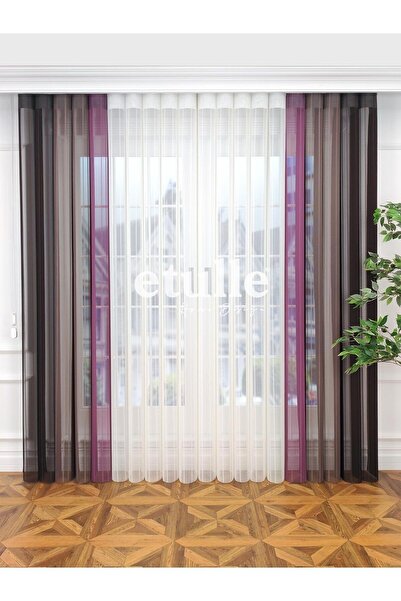 Etulle Barcelona - Yeni Nesil Akıllı Dikey Tül Zebra Perde