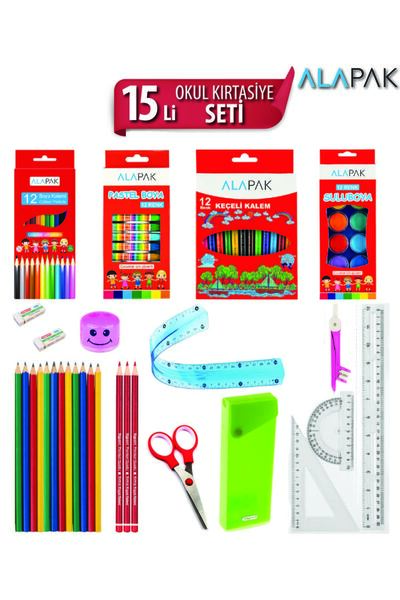 Alapak 15 li Kırtasiye Seti - Okul Seti