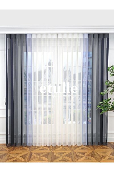Etulle Madrid - Yeni Nesil Akıllı Dikey Tül Zebra Perde