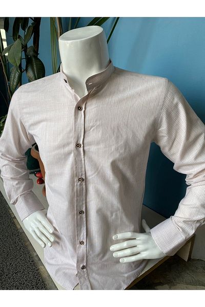 CLASSO Cotton Prevailing Collar Sleeve Epaulets Shirt