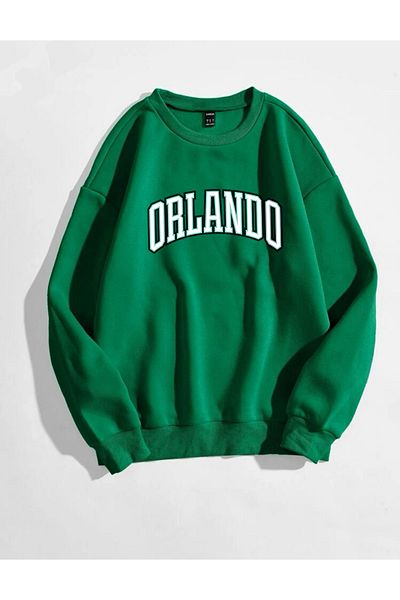 FAVORİST Φούτερ Unisex ORLANDO με στάμπα με λαιμόκοψη