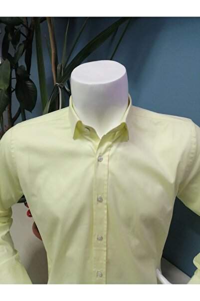 CLASSO Pamuk Likra Düz Gömlek