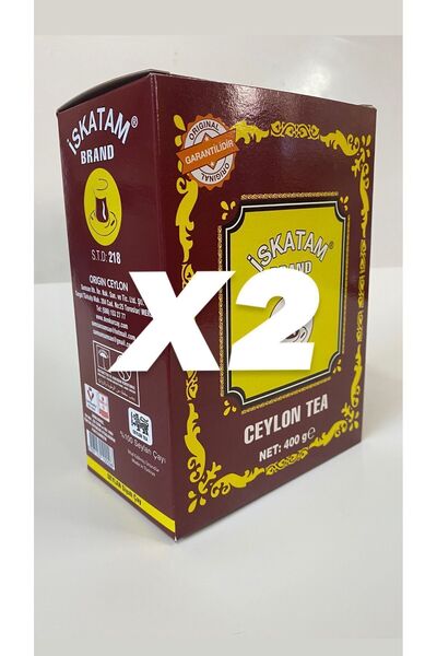 Iskatam Black Imported Tea - 2 Pieces X 400 Gr Box