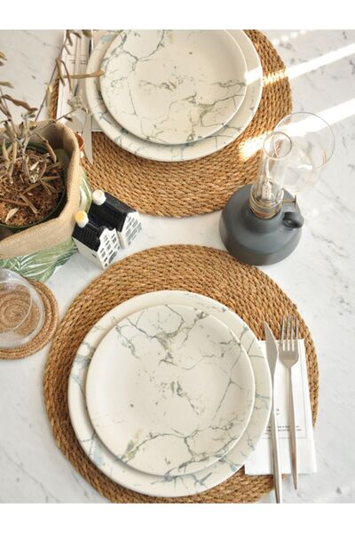 M'art Home Eleni Sipahi - 2-Piece Porcelain Serving Set