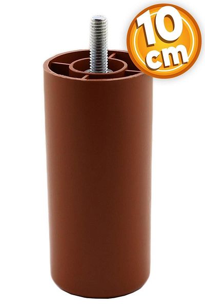Badem10 Canapea de mobilier de culoare cafea cu șuruburi M8 - ridicare și picior 10 cm