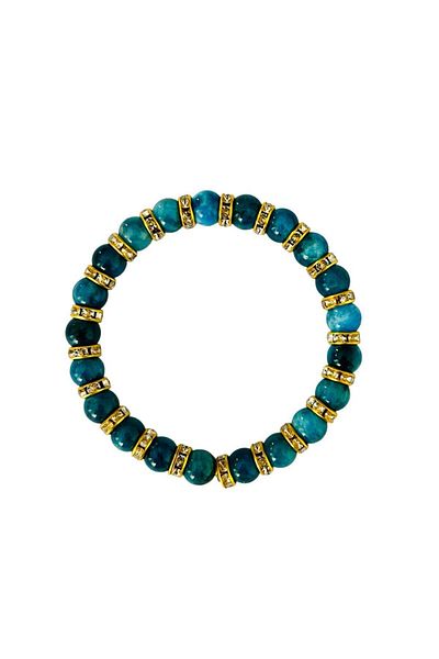 MK tasarım Real Apatite Stone Women's Bracelet MK.024.003