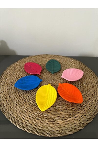 KÖSTEKCİ 6 Pieces Coffee Colored Leaf Designed Dragee Set - Handmade, Presentation and Turkish Delight Decorative Object