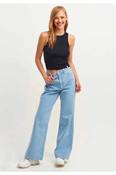 MİSS M.A.T FASHİON Γυναικείο πλεκτό εσώρουχο με μαύρο γιακά Halter