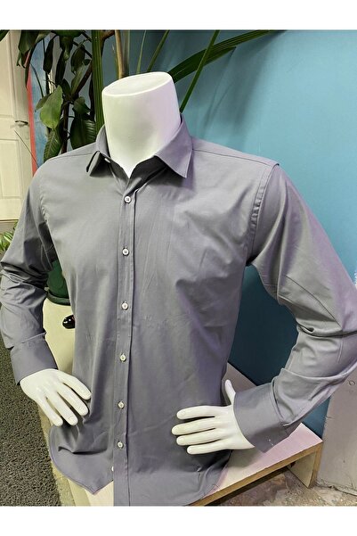 CLASSO Pamuk Likralı Düz Gömlek