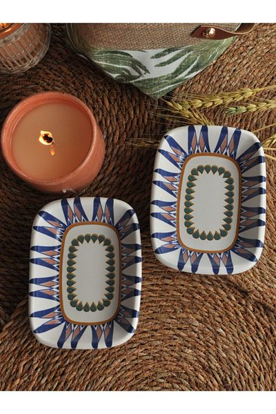 M'art Home M Art Home - طبق تقديم صغير سيباهي مكون من قطعتين 10x14 ج