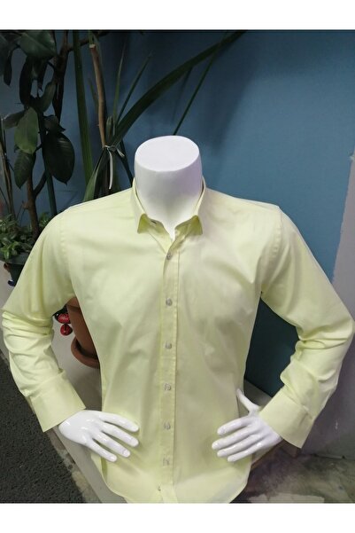 CLASSO Pamuk Likra Düz Gömlek