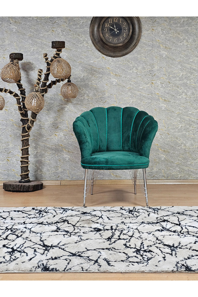 ZAFİR Tekli Krom Kaplama Tel Ayak Papatya Çay Seti Koltuk Tekli Berjer , Balkon, Salon, Ofis, Cafe Koltuk