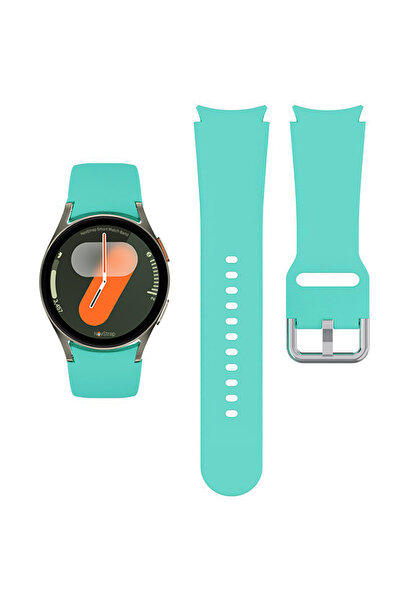 NovStrap Samsung Galaxy Watch 7 6 5 Pro 4 Fe 40 42 43 44 45 46 47 Mm Uyumlu Kordon Tam Kapatan Pimli Silikon