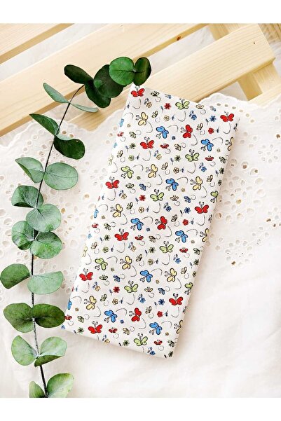 ilmekhobievi Poplin Fabric Butterfly Pattern 100% Cotton 50X170 cm (1 Piece)