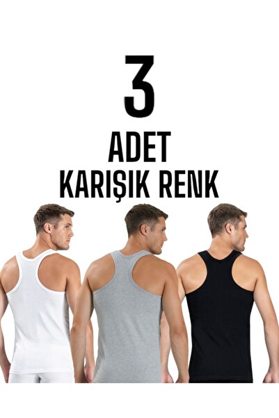 Gümüş İç Giyim Pachet mixt de 3 maiouri sportive pentru bărbați, cu bretele î...