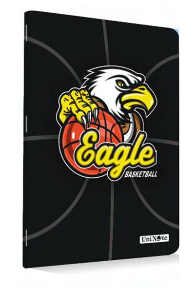 ÇINAR DEFTER A4 School Notebook - 60 Sheets with Lines and Eagle Patterns